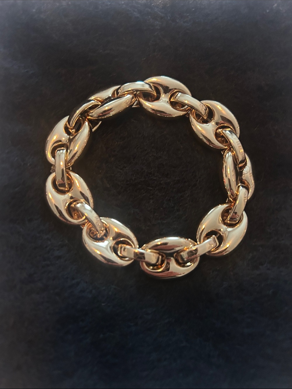 House of Harlow 1960 Polished Gold Oval Link Bracelet
